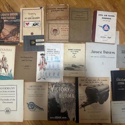Miscellaneous Military Booklets, One Signed
