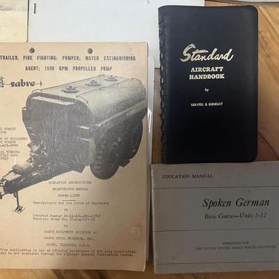 Miscellaneous Military Booklets, One Signed