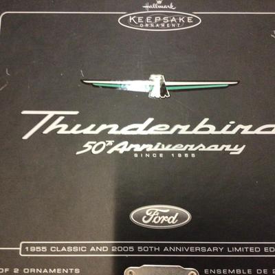 Hallmark Thunderbird 50th Anniversary Ornament Set of Three