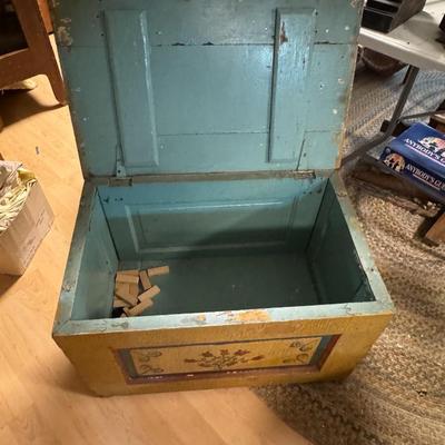 Swedish Folk Art / Monterey Hand Painted trunk
