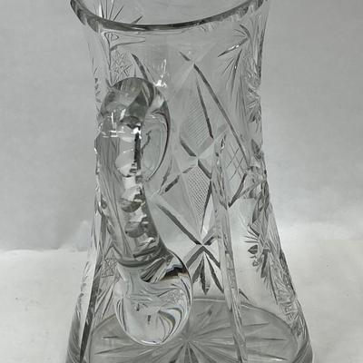 Antique American Brilliant Cut Glass Pitcher