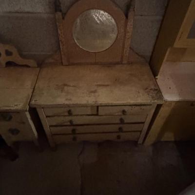 3 Piece antique salesmen sample furniture pieces