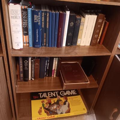 BIBLES, BIBLE BOARD GAME AND OTHER RELIGIOUS BOOKS
