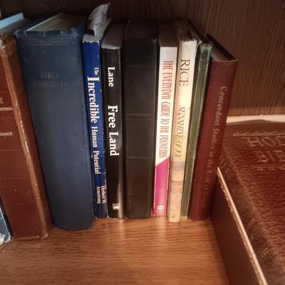 BIBLES, BIBLE BOARD GAME AND OTHER RELIGIOUS BOOKS