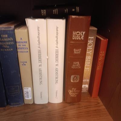 BIBLES, BIBLE BOARD GAME AND OTHER RELIGIOUS BOOKS