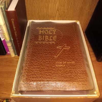 BIBLES, BIBLE BOARD GAME AND OTHER RELIGIOUS BOOKS