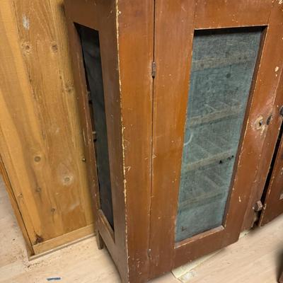 Antique Pie Safe - All original - ribbed shelves for pie cooling