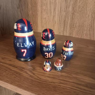 DENVER BRONCOS NESTING DOLLS