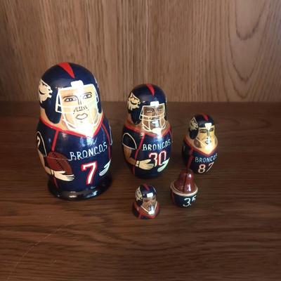 DENVER BRONCOS NESTING DOLLS