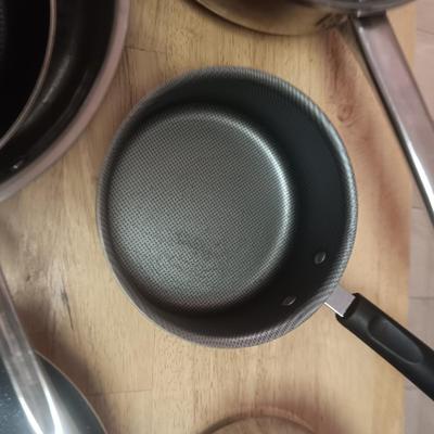 MISMATCHED SKILLETS AND SAUCE PANS