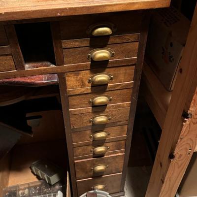 Watchmakers bench / desk - 12 drawer - lap screen