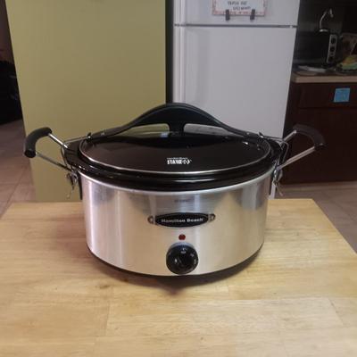 HAMILTON BEACH STAY OR GO SLOW COOKER/CROCK POT