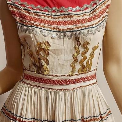 Vtg 60s VERANDA Cotton Mexicana dress