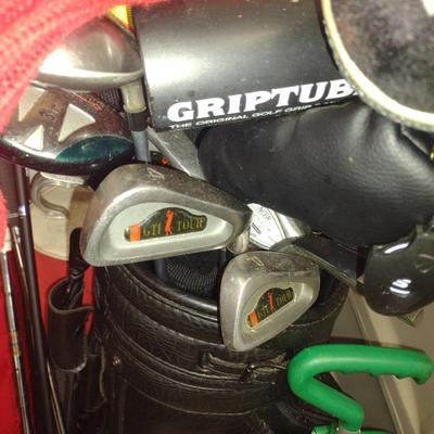 Nice Collection of Golfing Equipment includes Clubs, King Cobra Bag, Shag Balls, Airline Carry Bag and More