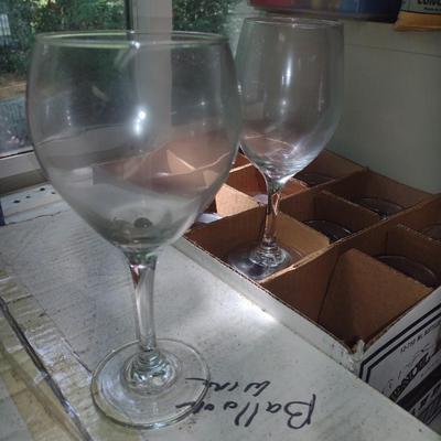 Two Dozen of Clear Wine Glasses