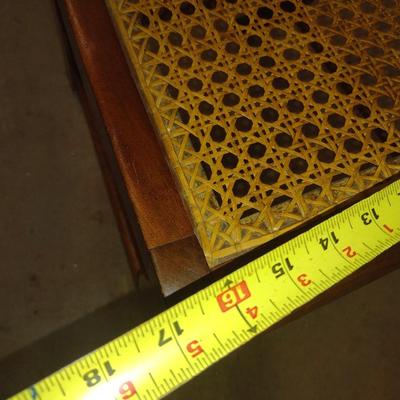 Vintage Harp Back Cane Seat Sitting Chair