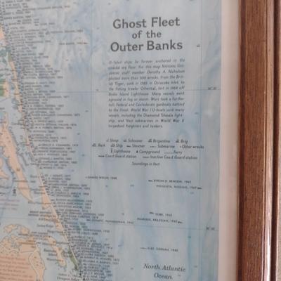 Framed Art 'Ghost Fleet of the Outer Banks'