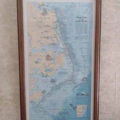 Framed Art 'Ghost Fleet of the Outer Banks'