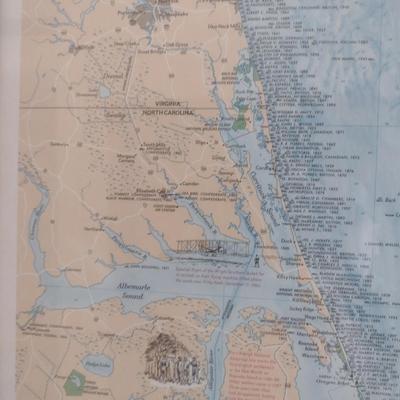 Framed Art 'Ghost Fleet of the Outer Banks'