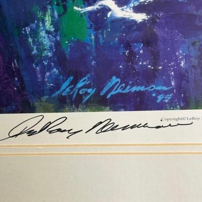 Leroy Neiman Brookln bridge hand signed lithograph