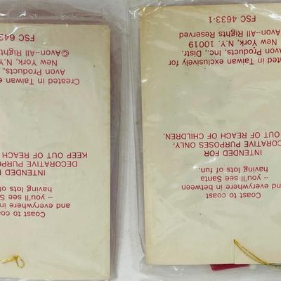Avon Santa Christmas Ornaments new in package - 2pc Lot