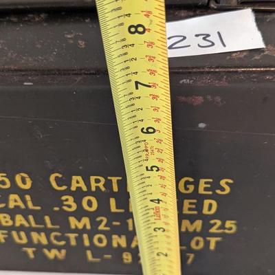 250 Cartridges Cal. .30 Linked Ammo Box