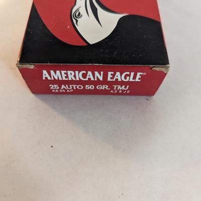 Quick Silver BB's 25 Automatic Centerfire Cartridges American Eagle 25 Auto Ammo