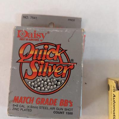 Quick Silver BB's 25 Automatic Centerfire Cartridges American Eagle 25 Auto Ammo