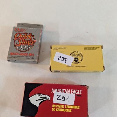 Quick Silver BB's 25 Automatic Centerfire Cartridges American Eagle 25 Auto Ammo