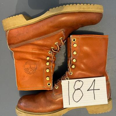 Men's Slightly Used Size 90w Timberland Oil Resistant, Man Made Material, Lace Up, Made in USA Workboots