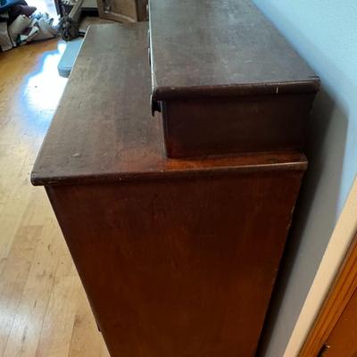Antique 19th century birds eye maple dresser