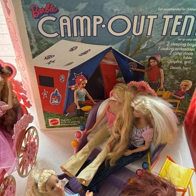 Barbie Camp-Out, Corvette, and other.Large older - vintage lot