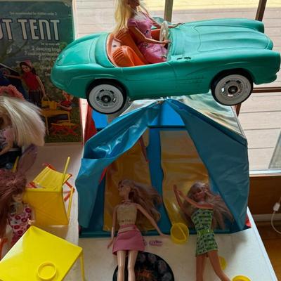 Barbie Camp-Out, Corvette, and other.Large older - vintage lot