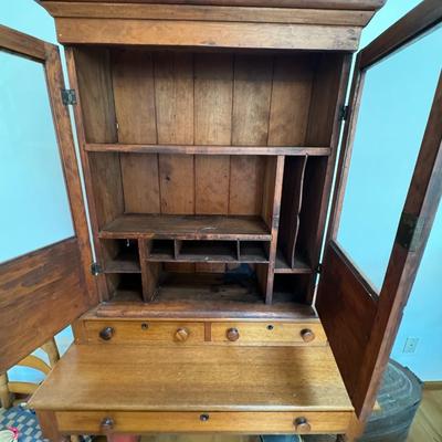 Antique 19th C New England plantation desk