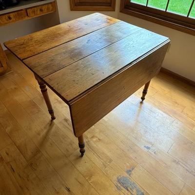 Oak Antique Sheraton farmhouse double dropleaf table