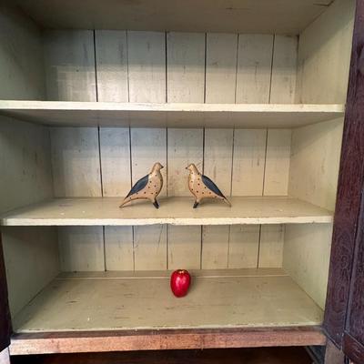 Primitive kitchen cupboard / step back cupboard 4 door/ 2 drawer - Very nice