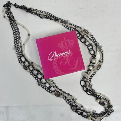 Premier Jewelry Multi-strand Necklace new with tag and box (Jewelry Lot #2)