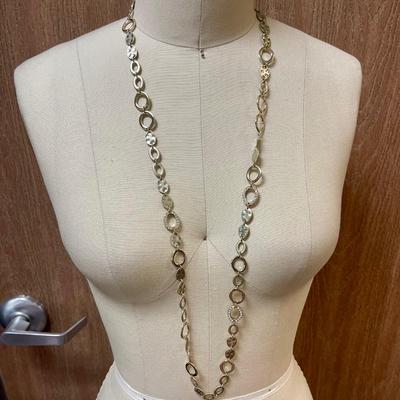 Premier Jewelry Riviera Long Gold-tone Chain Necklace (Jewelry Lot #5)