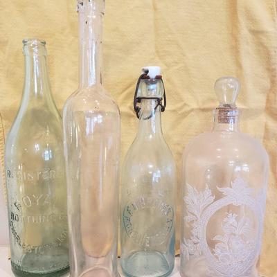 4 Antique Bottles