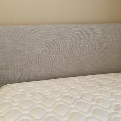 Queen upholstered headboard, footboard and rails