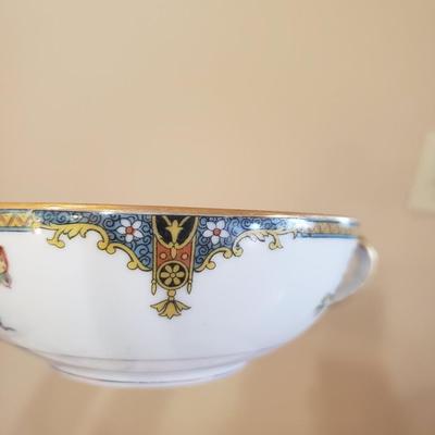 Vintage Noritake Soup Bowls & Saucers