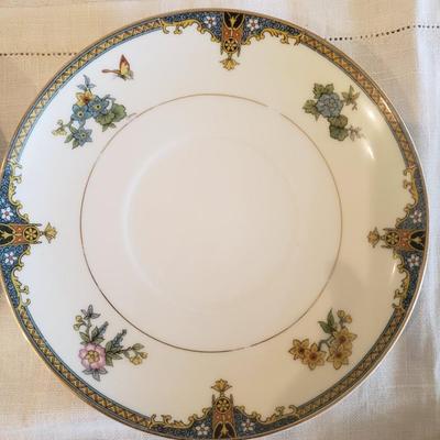 Vintage Noritake Soup Bowls & Saucers