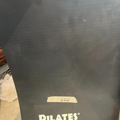 Black Pilates Mat + blue mat