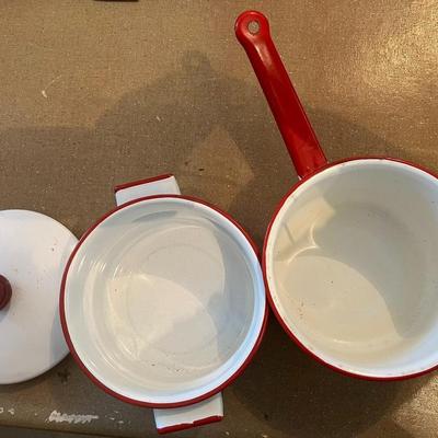 White Double Boiler Pot Set With Lid