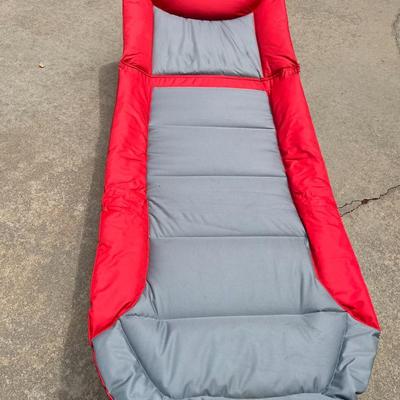 Red/Gray Folding Lounger