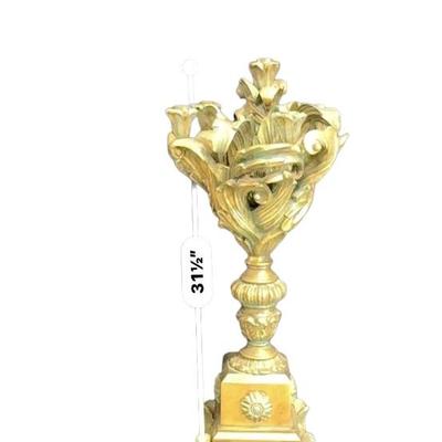 Gilt Plaster Candelabra pair