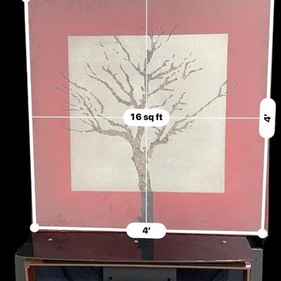 Large art piece. Tree 4 ft square