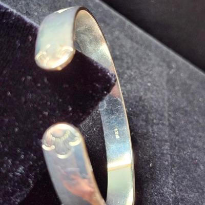 Engraved Sterling Cuff