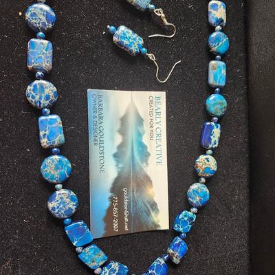 Blue Sea Sediment Jasper Set