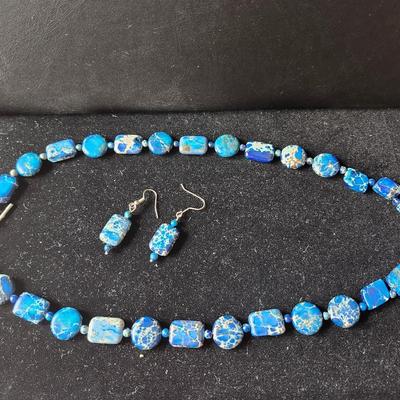 Blue Sea Sediment Jasper Set